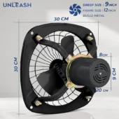 High speed 12'' ench fresh air 300 mm metal exhust fan